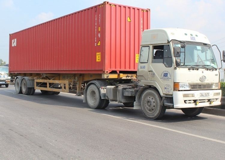 Thuê xe container chở hàng